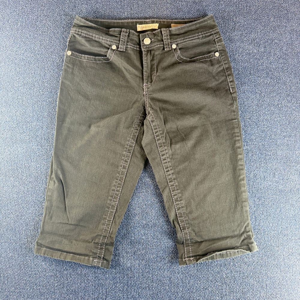 Nine West Vintage America Collection Capris black Embroidered Size 6 28 Cropped